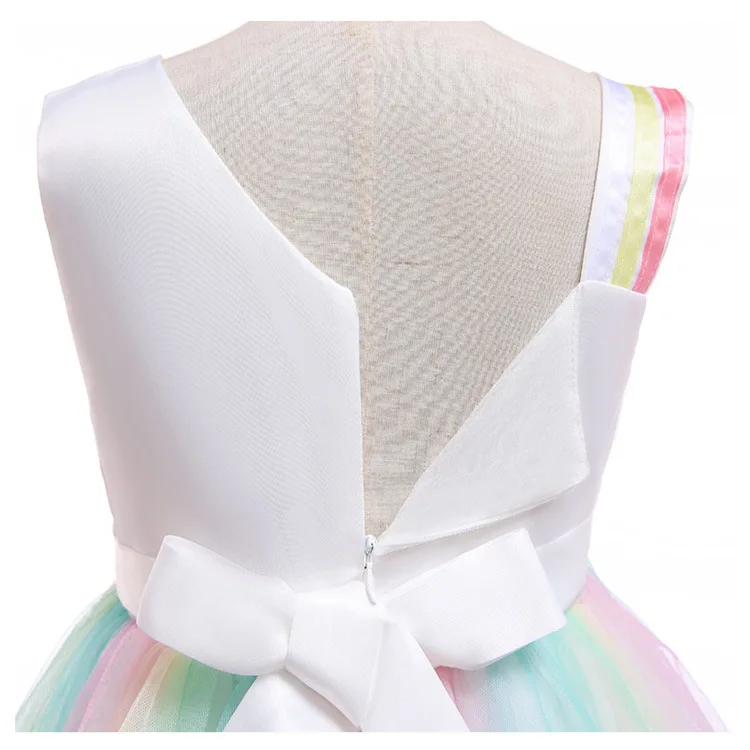 Children Clothing Colorful Mesh Kids Party Costume Unicorn A-Line Sleeveless Girls Dresses | Детская одежда и обувь