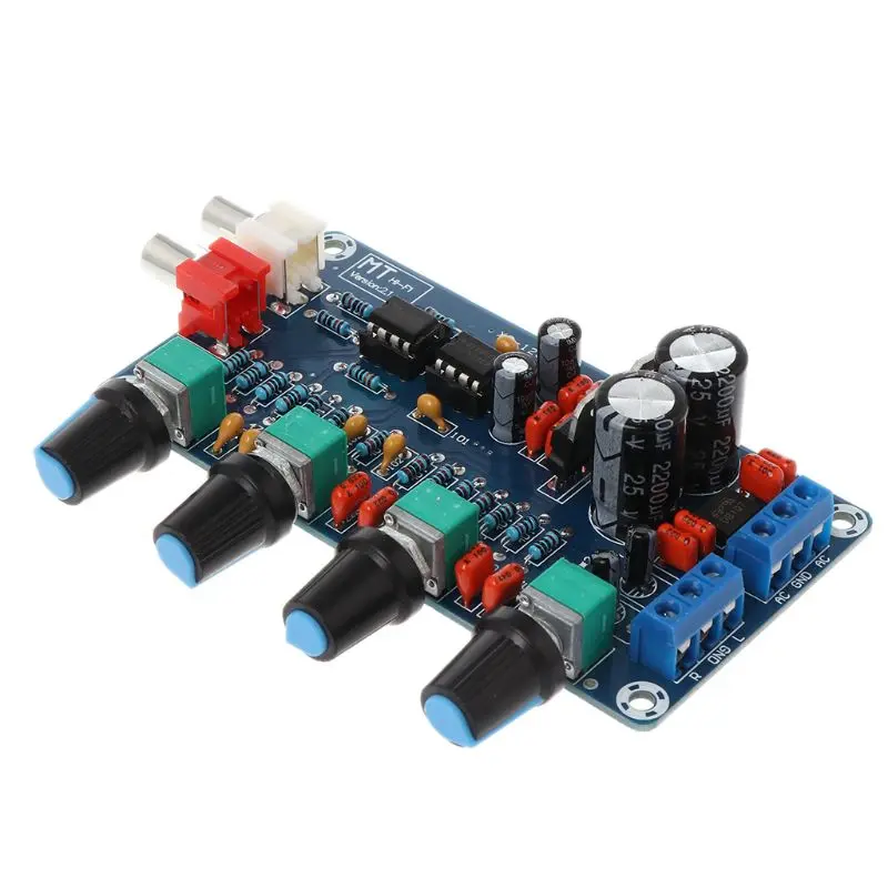 

Dual Power AC 12V-18V NE5532 Preamplifier Volume Tone Treble Midrange Bass Control Board DIY Kit