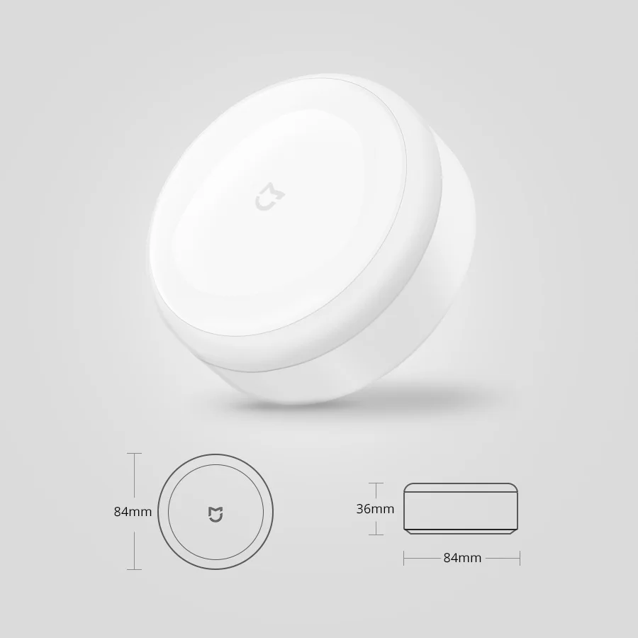 Умный ночной Светильник Xiaomi Mijia, ИК-датчик, светочувствительный светильник, ночник, низкое энергопотребление, 0,25 МВт, умный дом
