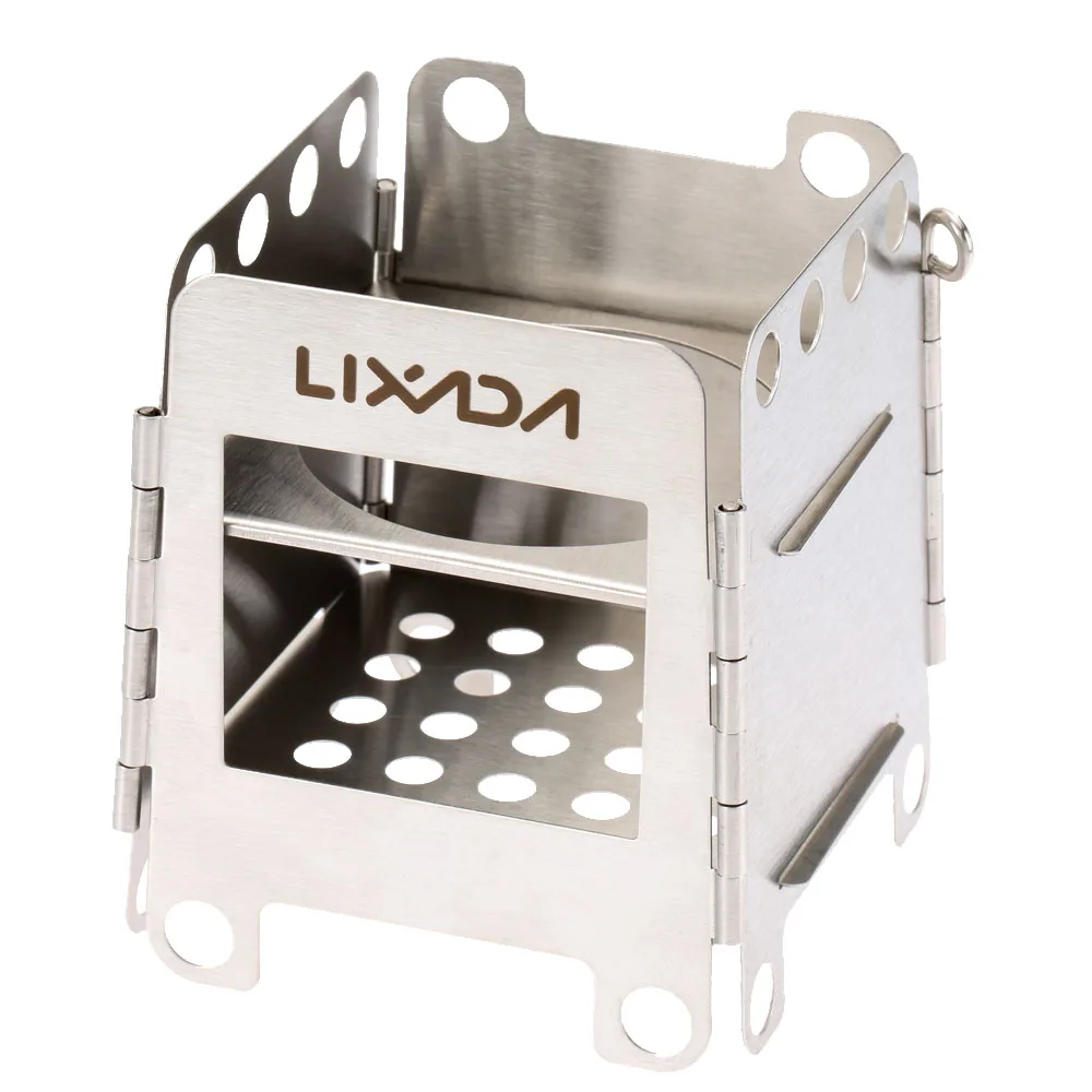 Lixada Ultralight дровяной печи на открытом воздухе кемпинг BBQ плита Портативный