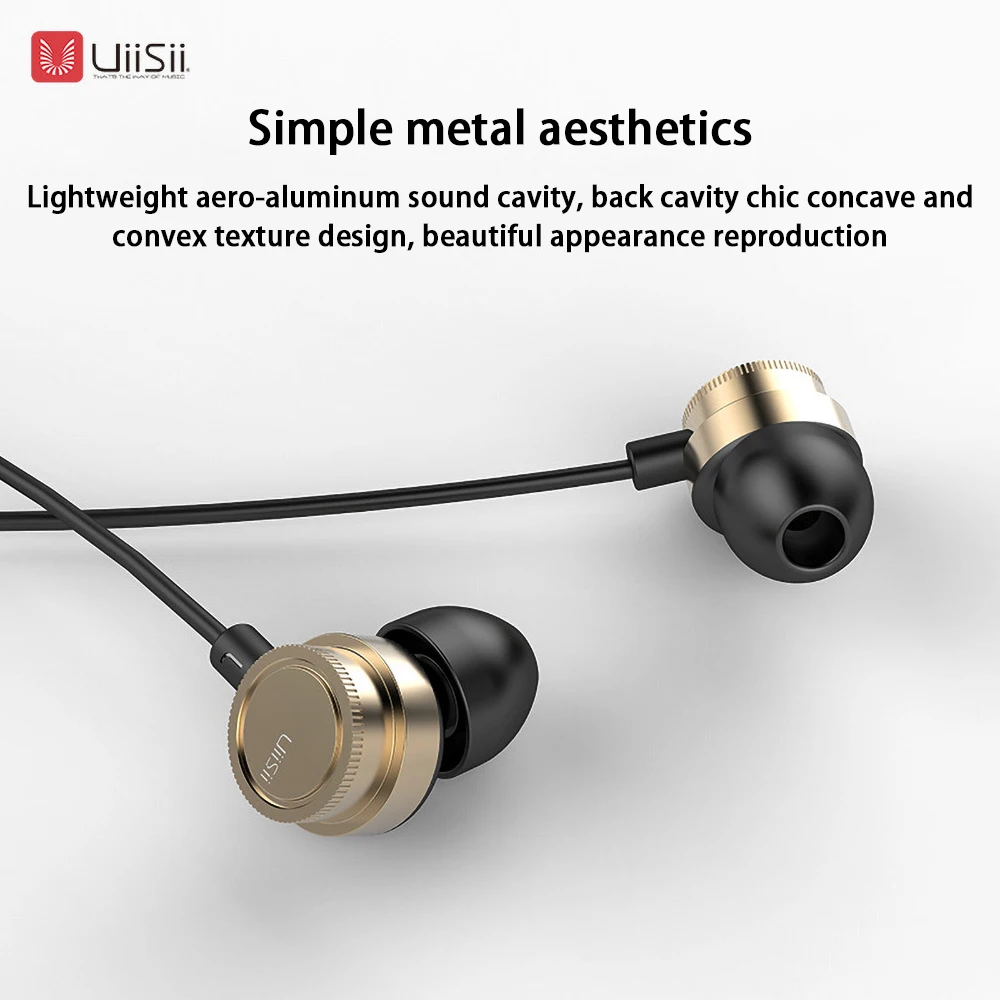 Оригинальные проводные наушники UiiSii Piston HM13HiFi стерео наушники с микрофоном 3,5 мм для iPhone/samsung телефон Go pro MP3