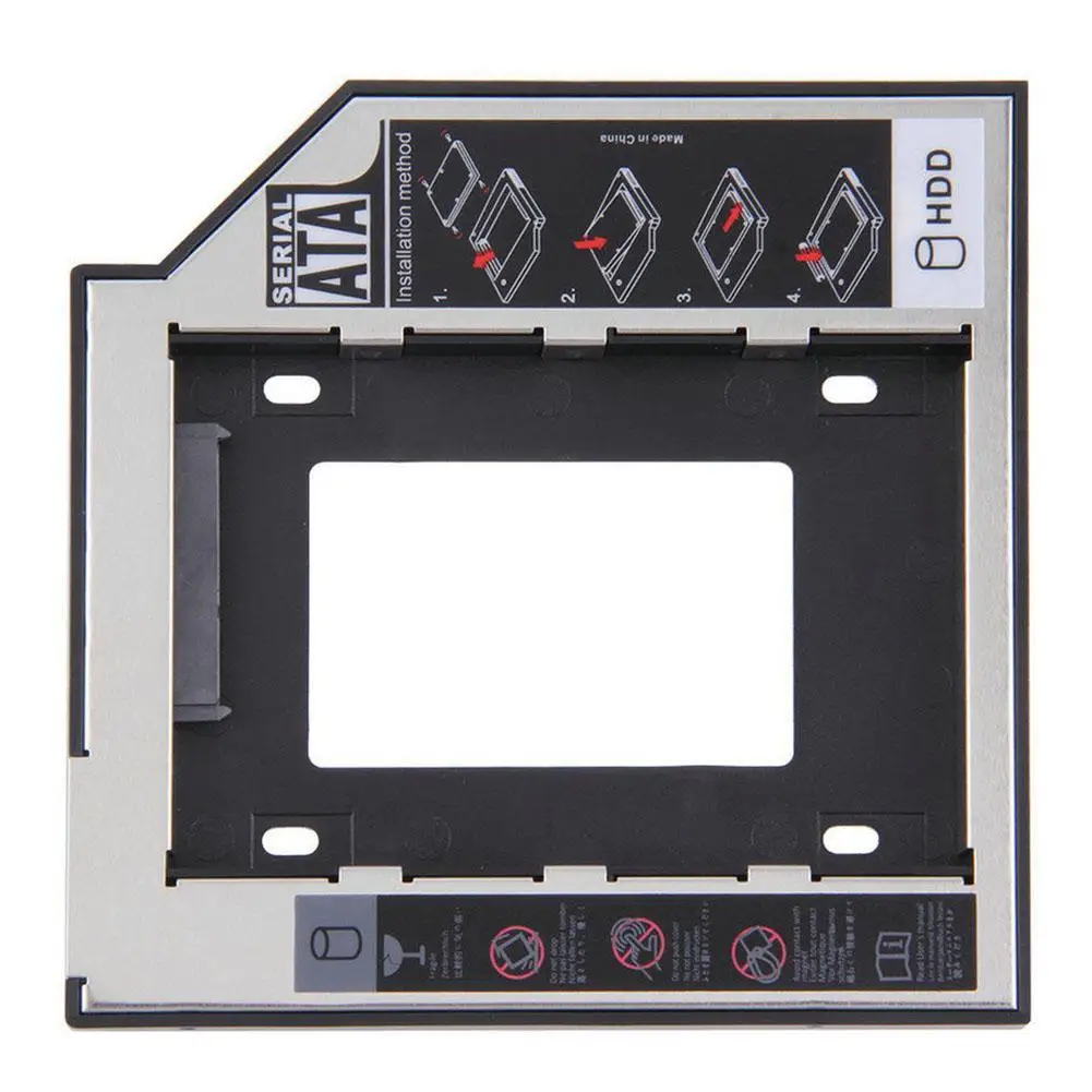 10 штук упак. HDD Caddy 12 7 мм алюминиевый оптический SATA 3 0 коробка для жесткого диска