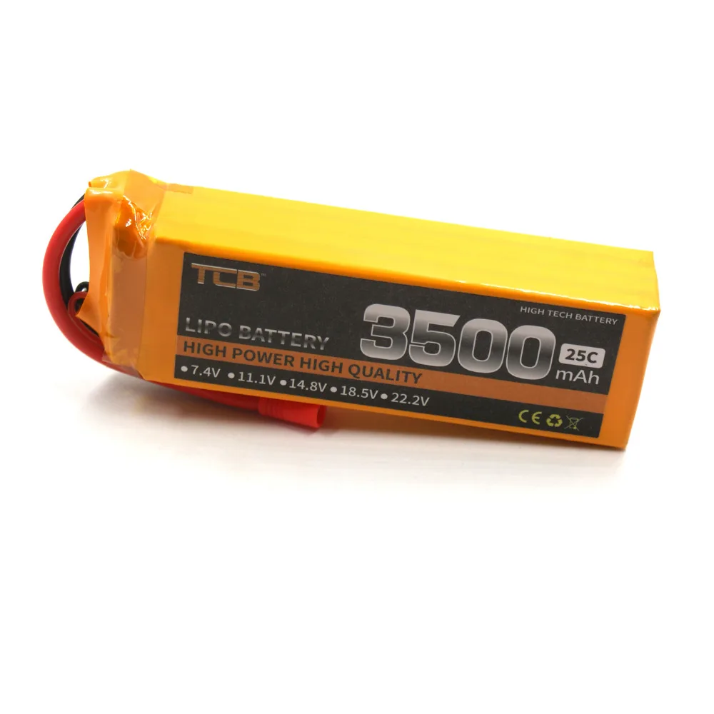 Аккумулятор TCB lipo 14 8 v 3500mAh 25C 4s RC самолет cell AKKU вертолет Дрон Бесплатная