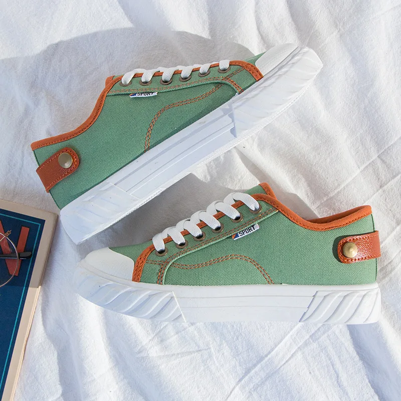 2019 г. Новая летняя парусиновая обувь женская повседневная в стиле ретро с