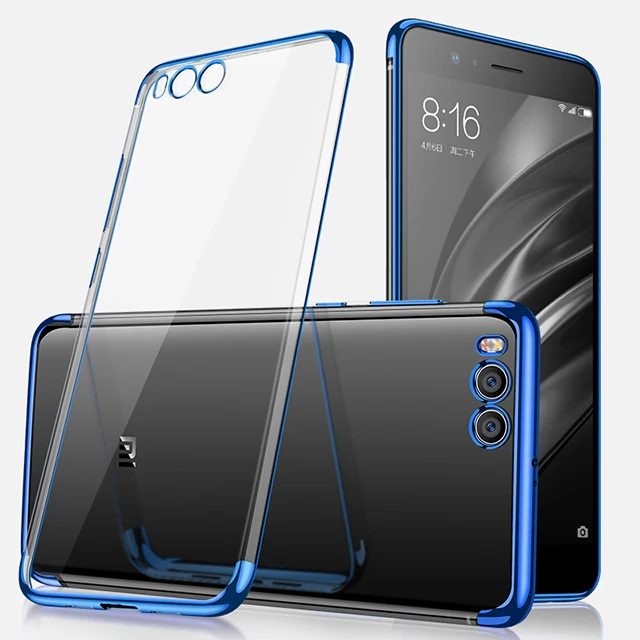 Чехол бампер для телефона XiaoMi 6X мягкий прозрачный чехол с покрытием из ТПУ