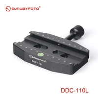sunwayfoto ddc 110l 110mm screw knob release clamp for tripod head leveling base suit for large format dlsr and telephoto lens
