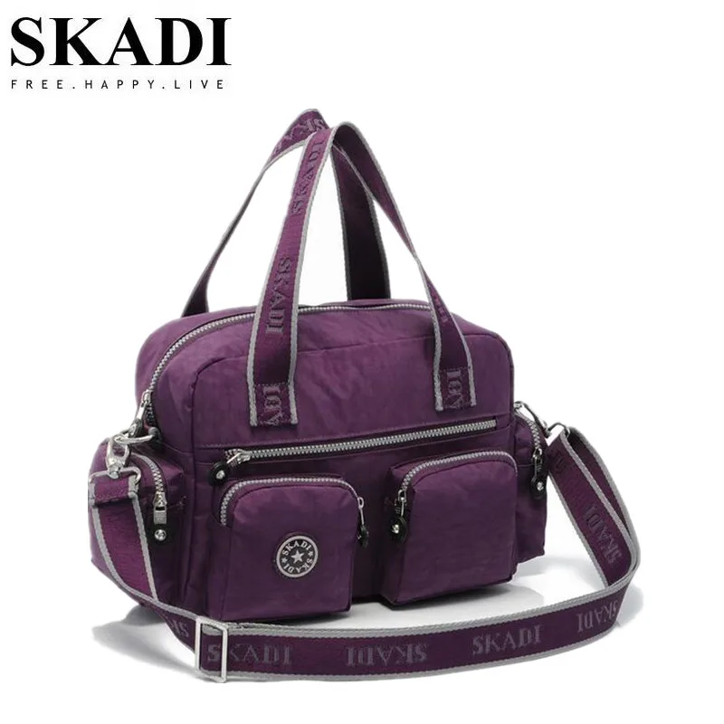SKADI женские вместительные сумки ярких цветов водонепроницаемая сумка через