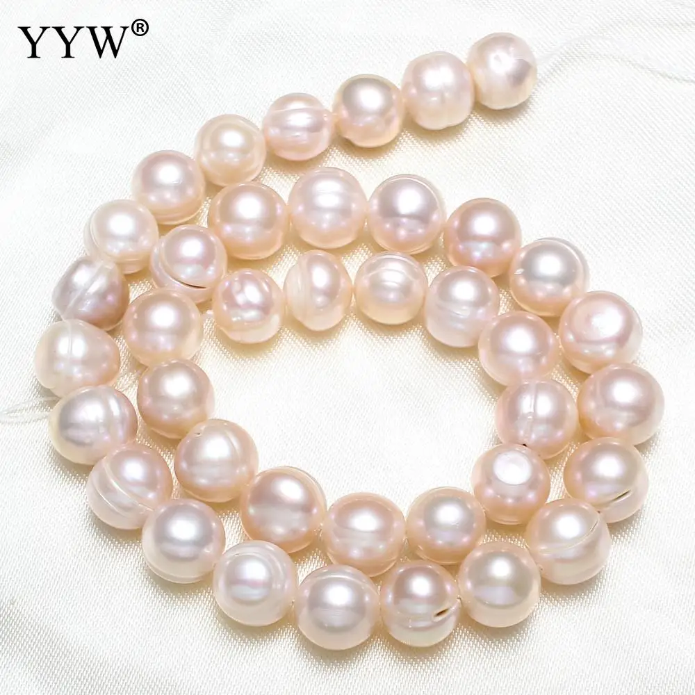 Бусины Из Натурального пресноводного жемчуга, 10-11 мм, Приблизительно 0,8 мм