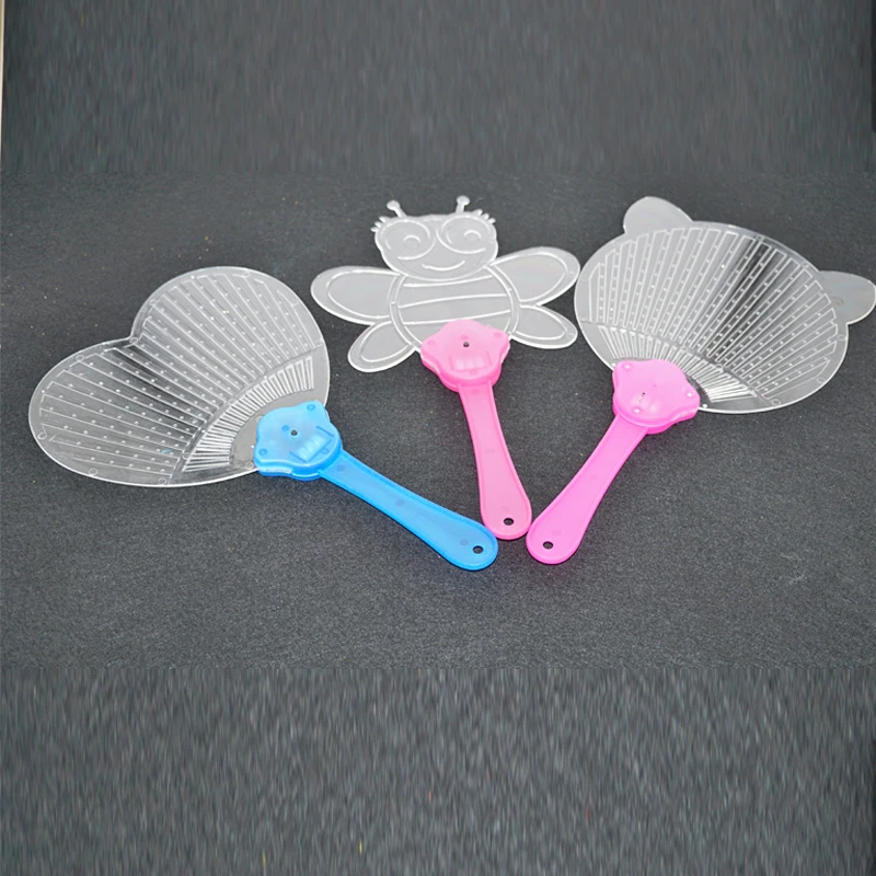 10 шт./лот новинка светодиодный мигающий ручной вентилятор красочный акриловый