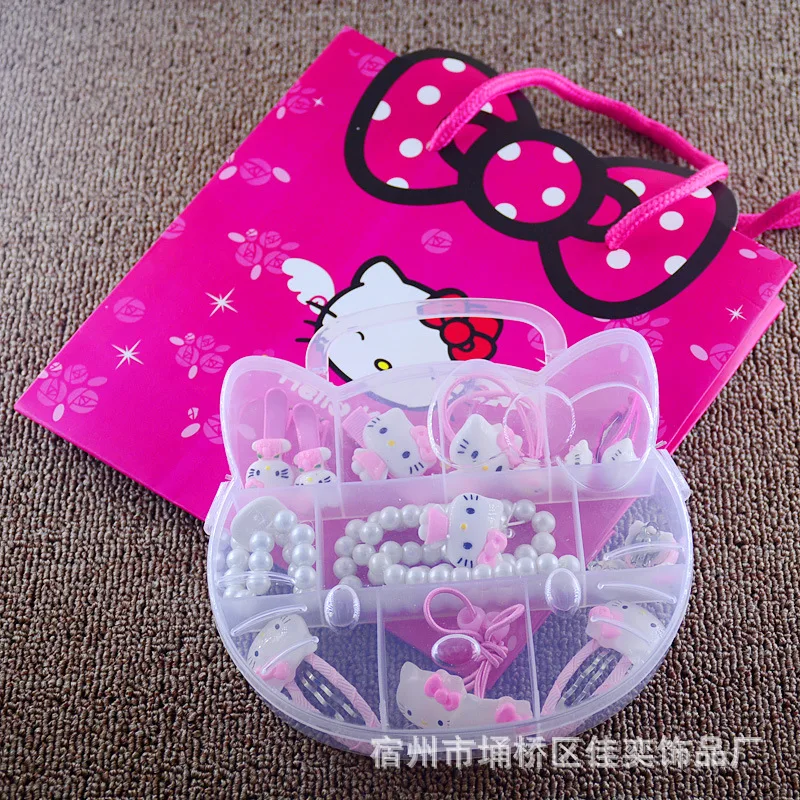 Hello kitty Аксессуары для волос El Cabello аксессуары для женщин резинка на голову Детские аксессуары для волос заколка