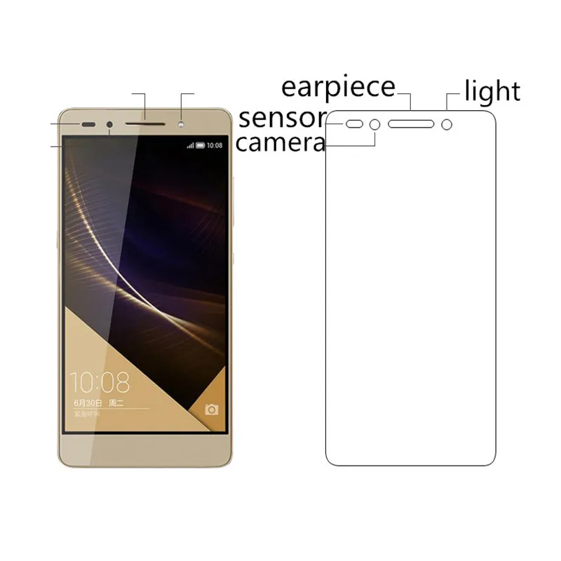Закаленное стекло для Huawei honor 7 PLK TL01H защитный экран 5 2 дюймовый чехол смартфона