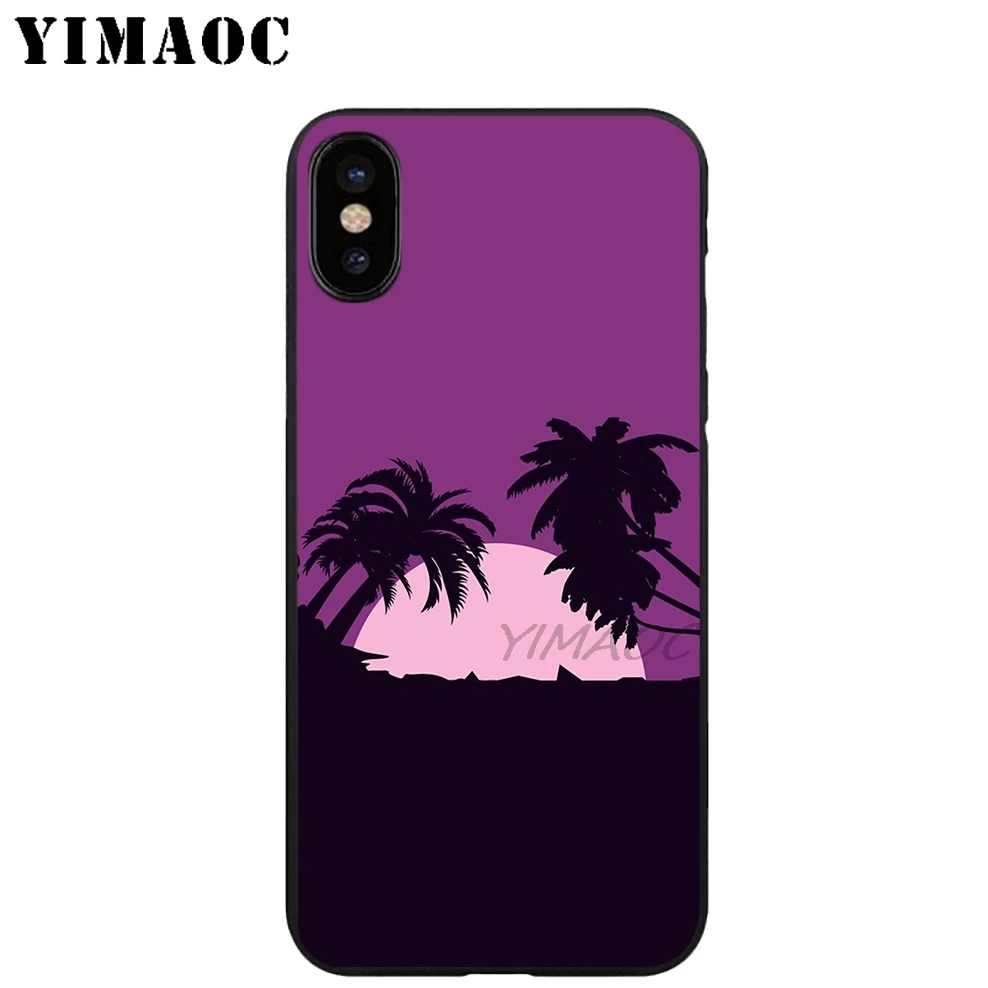 YIMAOC перо волк карта дерево Мягкий ТПУ Черный силиконовый чехол для iPhone X или 10 8 7 6