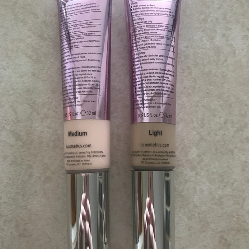 Консилер Для Лица it cosmetics CC+ крем освещение SPF 50 полное покрытие средний или светильник скрывает корректор пятен Косметика для макияжа