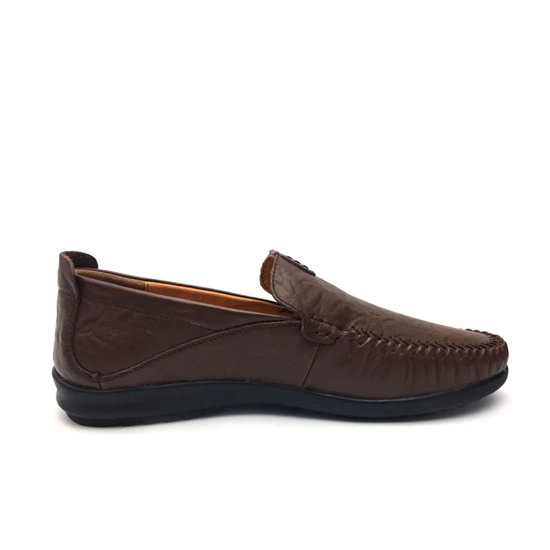 Genuine Leather Shoes Men Handmade Casual Flats Slip On Loafers Moccasins Driving Sapatos Homens | Обувь