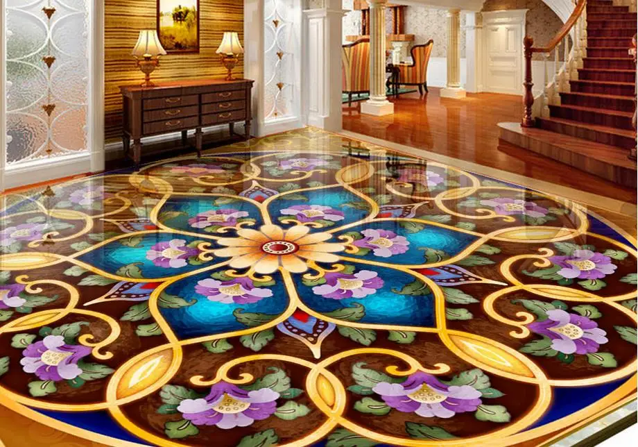 Пользовательские 3d потолочные фрески обои для стен спальни континентальные