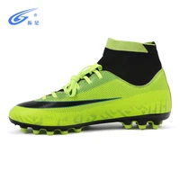 indoor futsal soccer boots long spikes high tops sneakers men soccer cleats original cheap football with sports for women men