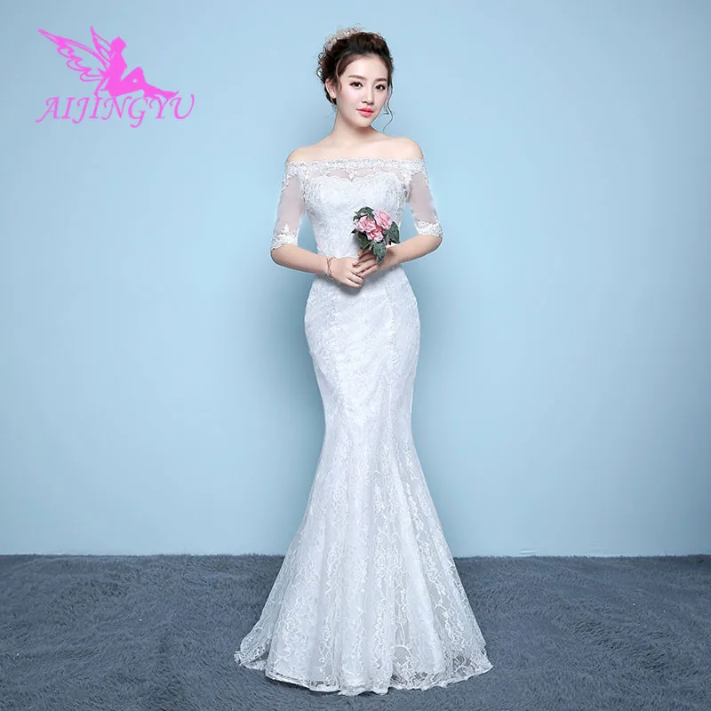 

AIJINGYU wedding dresses long party cheap weddingdress 2021 formal dress women elegant WK101
