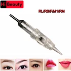 50 шт.лот Одноразовые стерилизованные перманентные губные брови макияж байонет маленький двигатель иглы татуировки картриджи лезвия