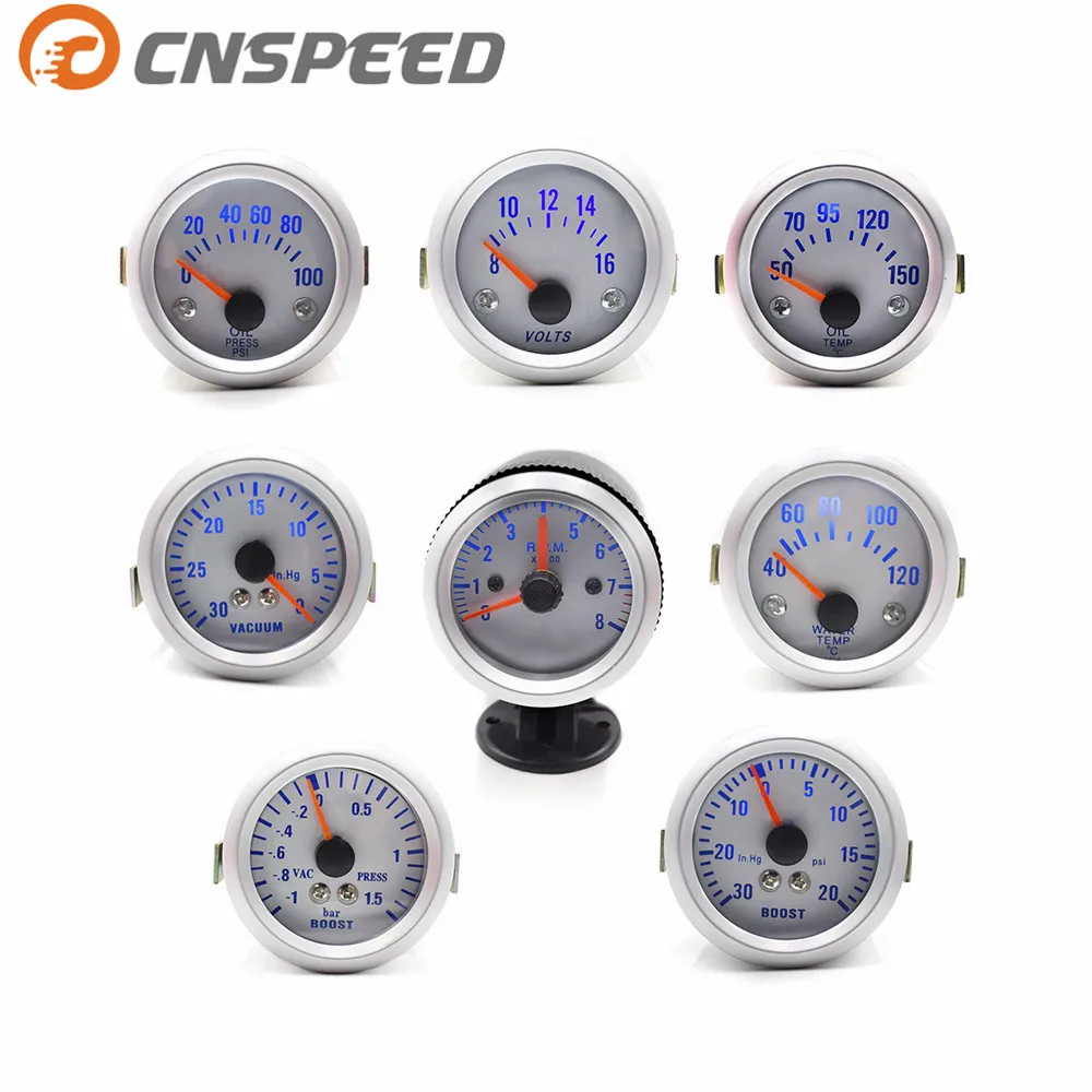 Датчик температуры воды CNSPEED 52 мм Вакуумный датчик масла измеритель давления
