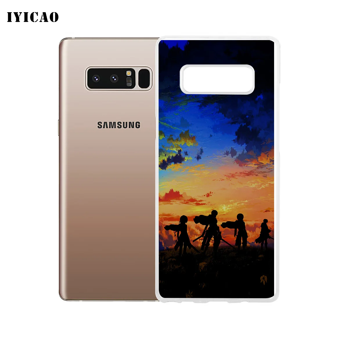 IYICAO для косплея по аниме атака на Титанов (мягкий силиконовый чехол телефона samsung