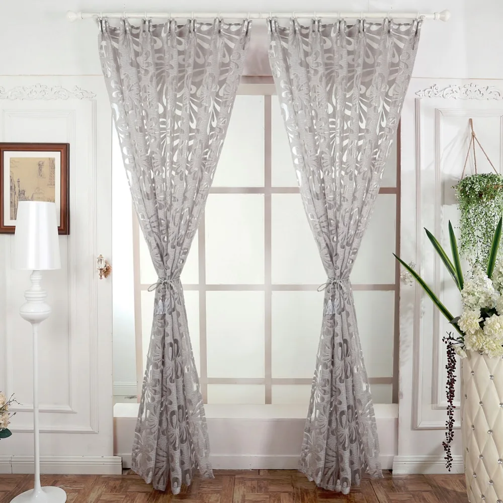 Современная модная занавеска NAPEARL декоративные занавески жаккардовые серые