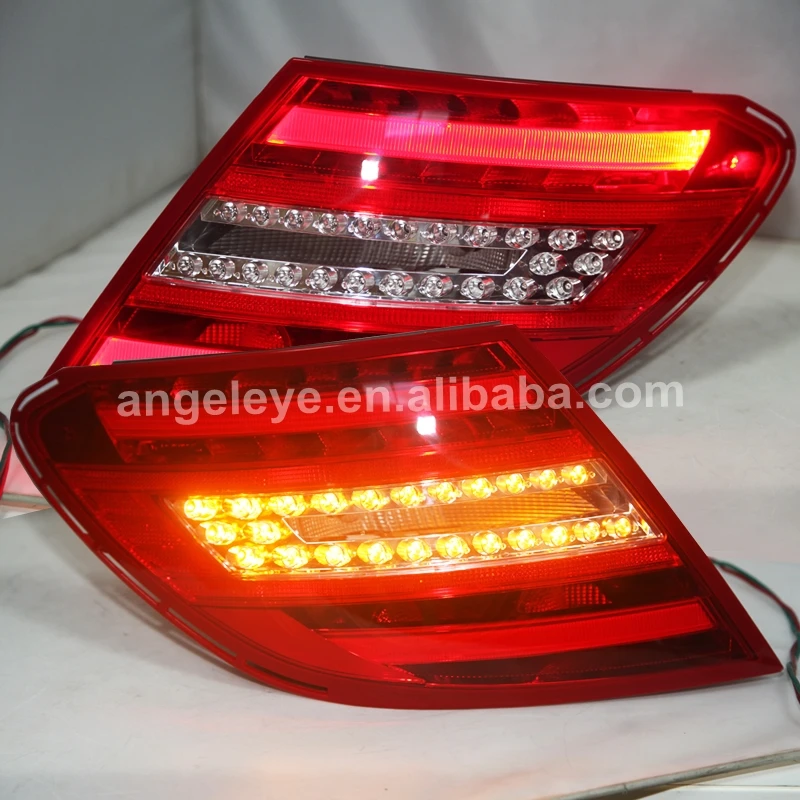 Светодиодный задний фонарь для Mercedes Benz C Class W204 C180 C200 c260 C300 C63 2012 2013 год красный