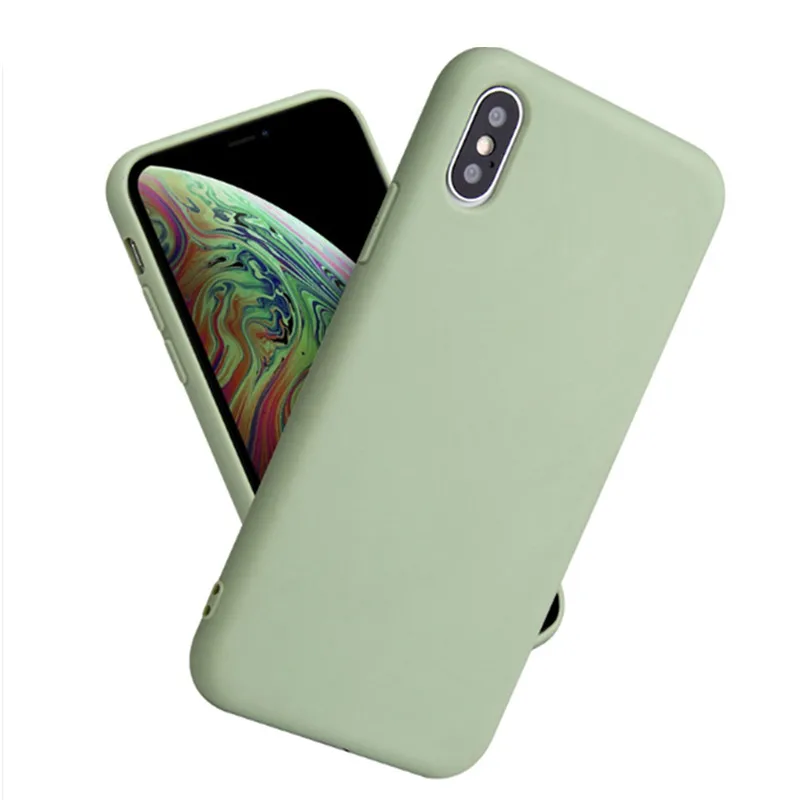 Конфетный 360 Полный чехол s для iPhone 6 6S 5 5S SE X Мягкий силиконовый XS MAX XR задняя крышка