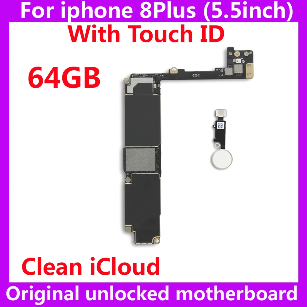 Системная логическая плата IOS для iphone 8 Plus 64 Гб разблокированная материнская