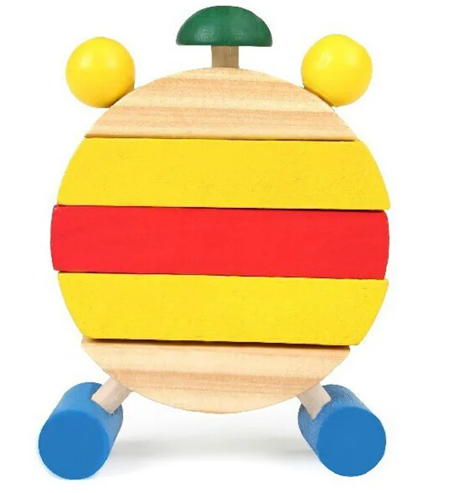 

New Wooden Toy Removable Clock Baby Educational Toy Free shipping