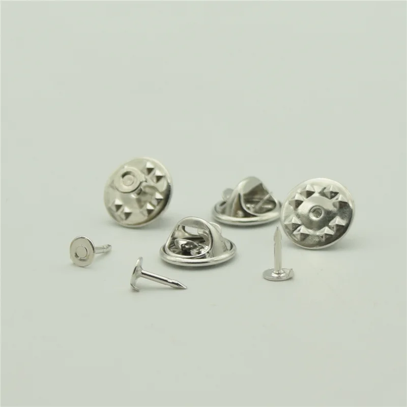 Медный металлический держатель для броши 500 наборов 11 мм значок базовый