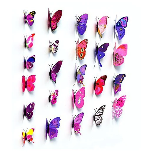 Новый Высококачественные наклейки на стену 24 шт. наклейка дома аксессуары 3D