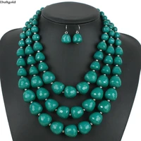 new multi layer acrylic necklace set africa beads jewelry sets for women wedding bohemian necklaces earrings %d0%b1%d0%b8%d0%b6%d1%83%d1%82%d0%b5%d1%80%d0%b8%d1%8f %d0%ba%d0%be%d0%bc%d0%bf%d0%bb%d0%b5%d0%ba%d1%82%d1%8b
