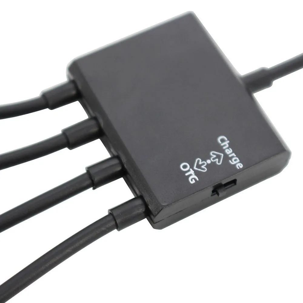 Многофункциональный 4 портовый микро USB кабель концентратор OTG для зарядки Samsung S5