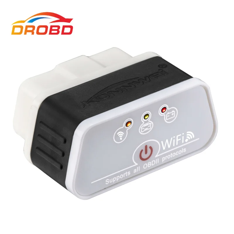 Konnwei KW903 EML327 OBD2 Wifi V1.5 автоматический диагностический инструмент ODB 2 Автосканер ELM 327 Wifi для IOS/android