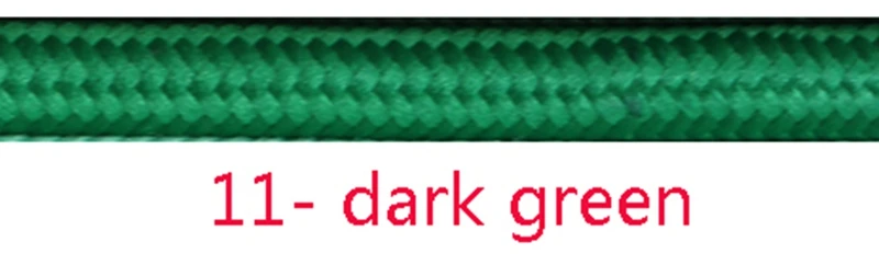 11 dark green 2 м 3 м 5 м 10 м 2 ядра 0,75 мм2 винтажный ТЕКСТИЛЬНЫЙ ШНУР Электрический провод плетеный кабель - Цвет: 11 dark green