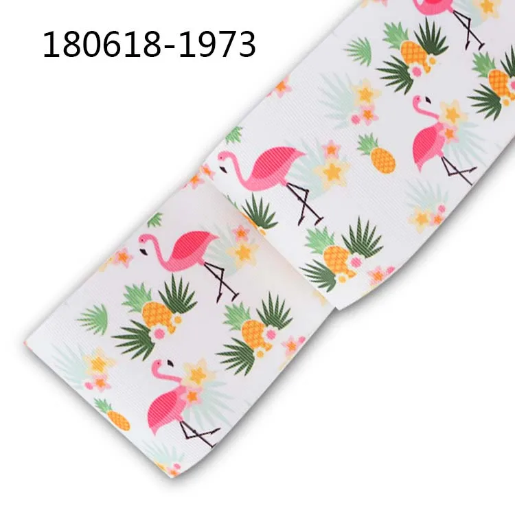 10 ярдов разные размеры корсажная лента с рисунком фламинго розовая животного из