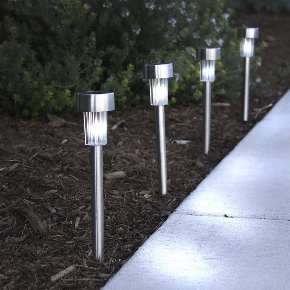5 шт. Солнечный свет LED Спайк Газон Свет Водонепроницаемый Открытый Сад Освещение