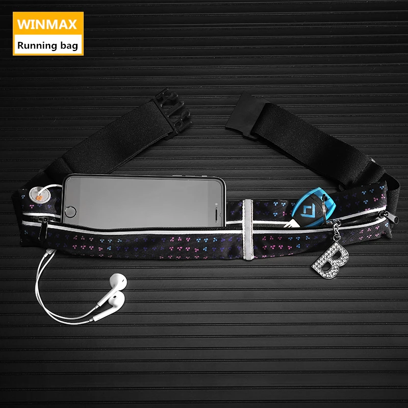Цветная сумка для бега на талии водонепроницаемый держатель мобильного телефона