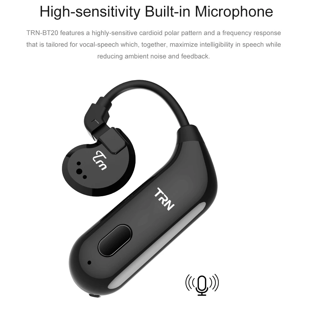 TRN BT20 Bluetooth наушники кабель ушной крючок наушники обновление провода Bluetooth 5,0 2PIN/MMCX для TRN V20 V60 KZ AS10 ZS10