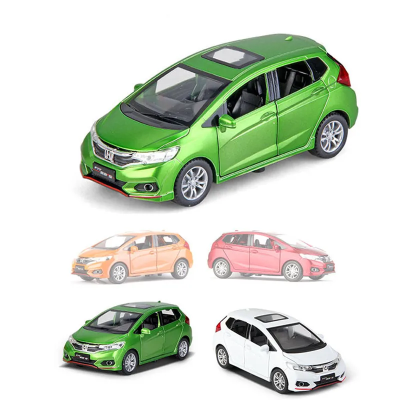 Коллекционные и игрушечные автомобили Honda FIT модель автомобиля со звуком