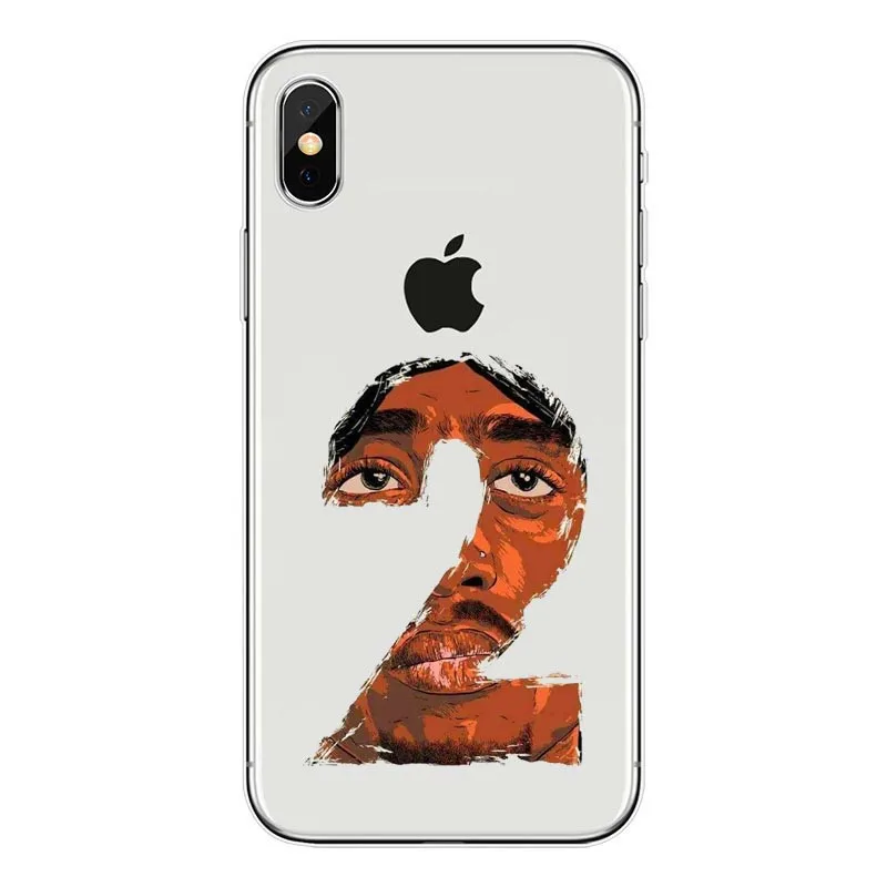 2Pac Makaveli Tupac Amaru Shakur прозрачный силиконовый мягкий чехол для телефона iPhone 6Plus 7 8 11