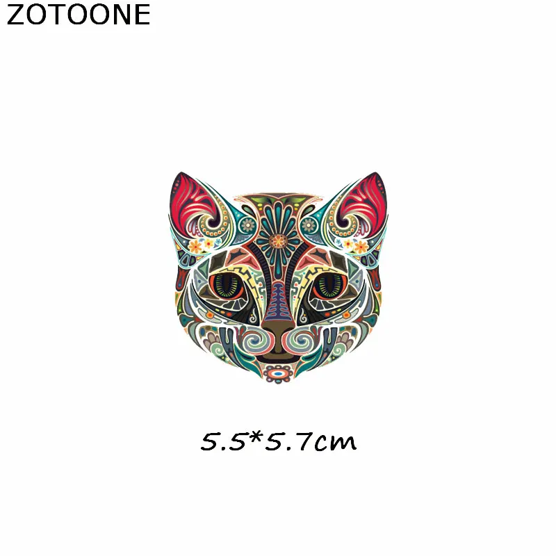 394 ZOTOONE красочные нашивки в форме животных Diy железа на передачи патчи Винтаж термо-Стикеры для одежды теплопередачи значки аппликаций - Цвет: 394