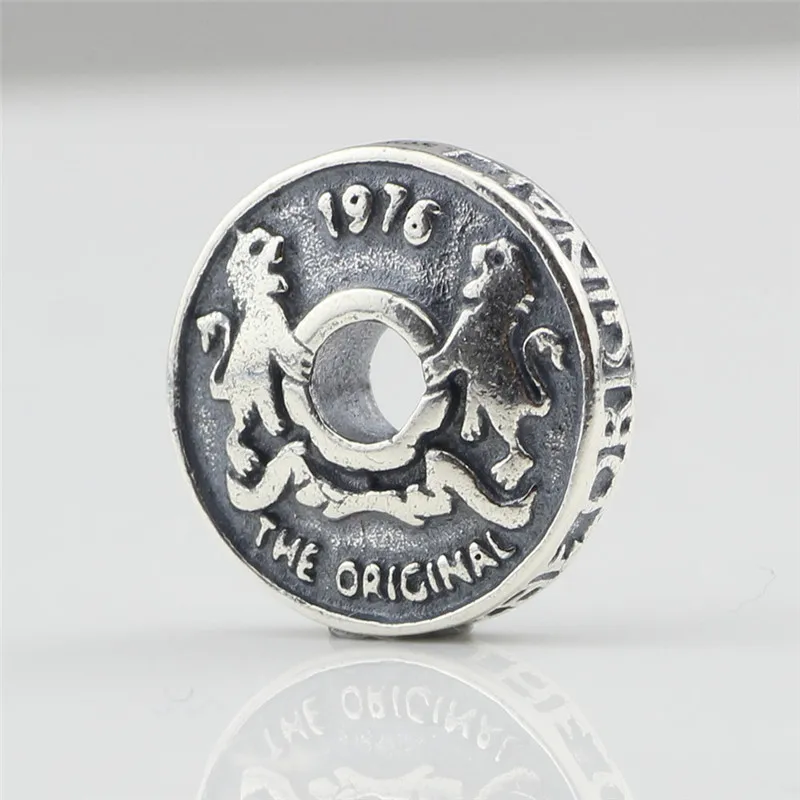 Genuine 925 Sterling Silver Round Charm Beads Fit Original Brand Bracelet Jewelry Vintage Elves Bead for Making | Украшения и