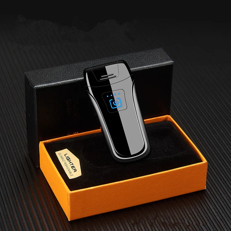 Лед Зеркало Inovation Двойной Дуговая зажигалка ветрозащищенная Электронные USB