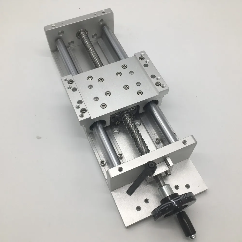 100 мм ход 150 кг тяжелая нагрузка ручной точный фрезерный раздвижной стол
