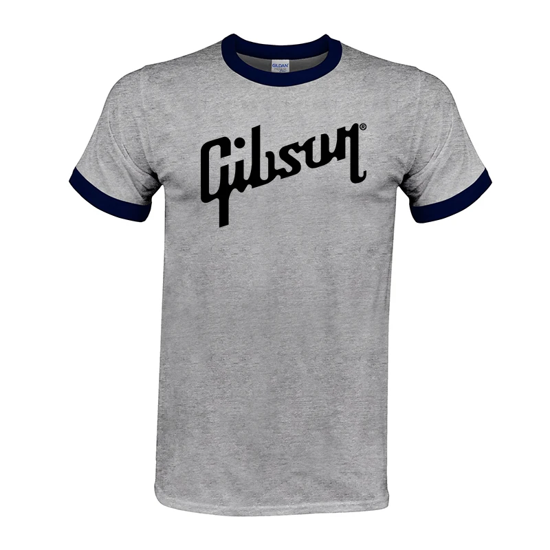 Мужская хлопковая футболка с круглым вырезом Gibson коротким рукавом в Европейском