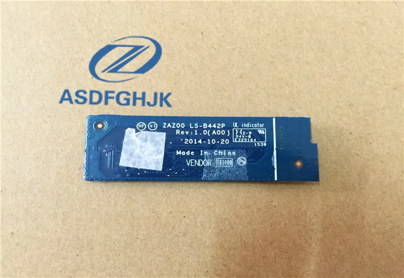 ASDFGHJK натуральная для dell xps 9343 клавиатура плата контроллера ZAZ00 LS-B442P CN-01N2X6 1N2X6 100%