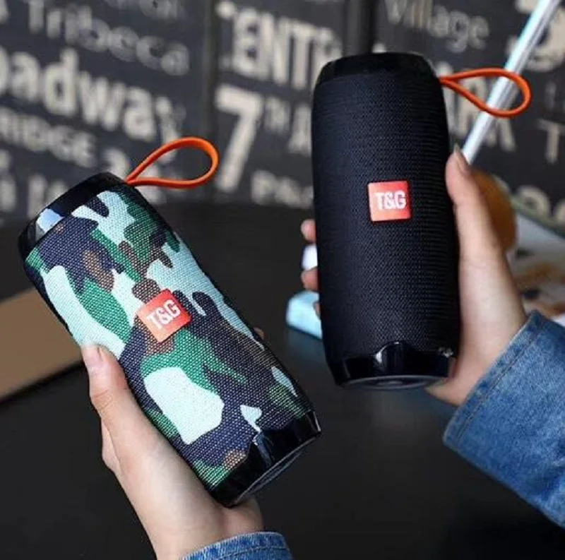 Portable Waterproof Wireless Column Loudspeaker Box Support TF Card FM Radio Aux Input Bluetooth Outdoor Speaker | Электроника