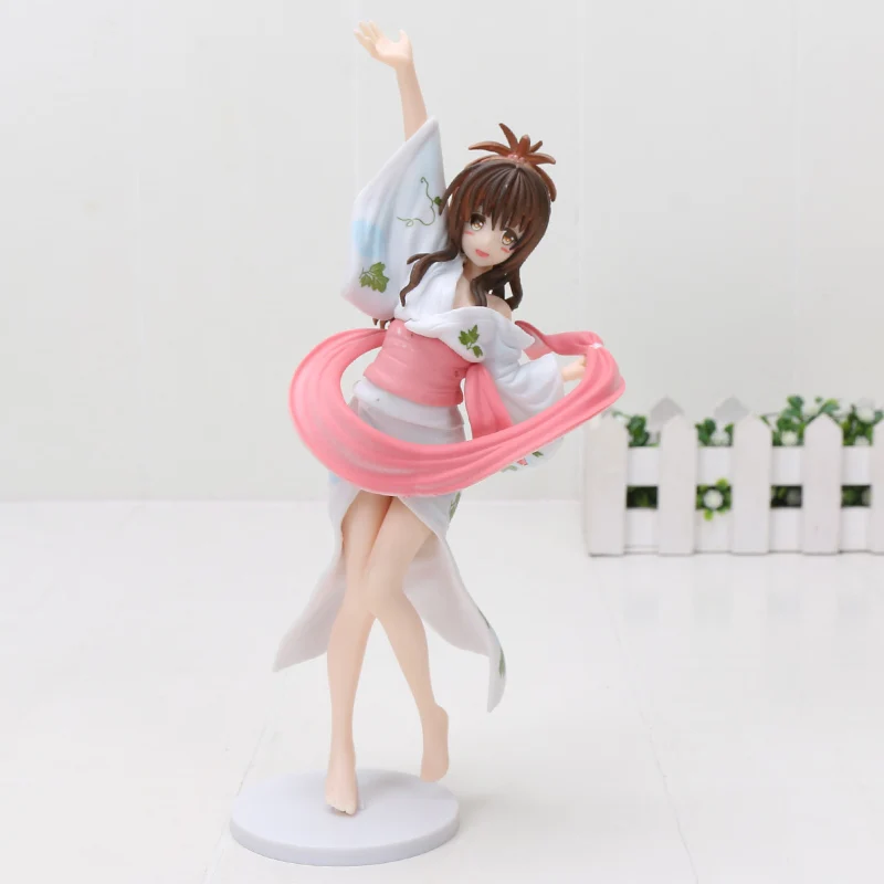 white without box 18 см аниме To love Ru Figures Toy Yui Kotegawa Darkness To Love Haruna Sairenji Kurosaki Meia Микан Юки юката фигурка игрушки - Цвет: white without box