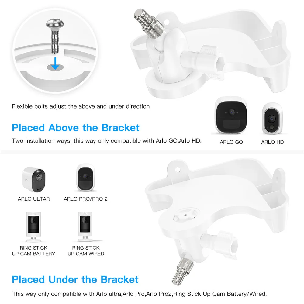 Треугольный настенный держатель для Arlo Pro 2/Arlo Pro/Arlo Ultra camera/Ring Stick Up Cam настенный угловой держатель камеры фиксированный кронштейн